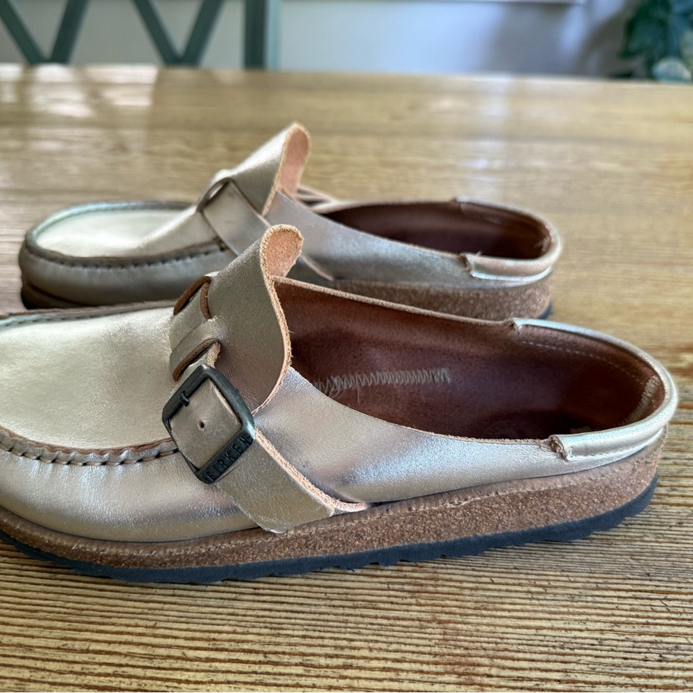 Birkenstock Women's Metallic Moccasins - Picture 2 of 4